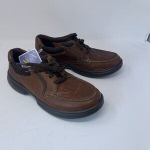 Clarks Bradley Vibe 26154364 Sneaker Men's 9M Tan Tumbled Apron Toe Oxford S0714